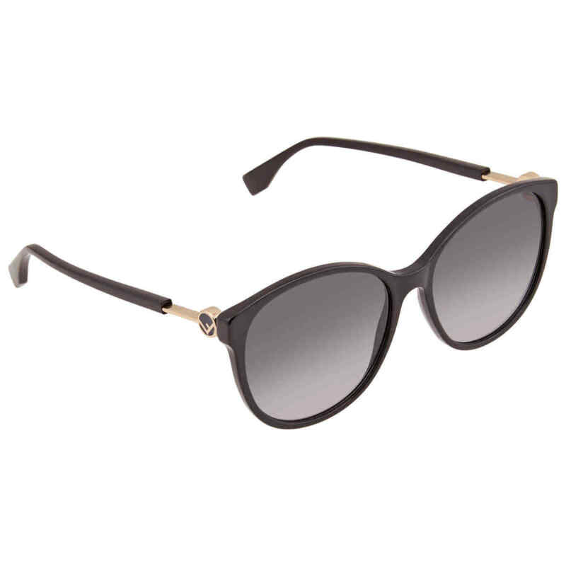 Fendi Grey Gradient Round Sunglasses FF 0412/S 0807 58 FF 0412/S 0807 58